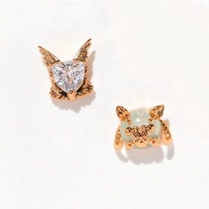 Girls Crew Star Wars Tauntaun Vulptex Stud Earrings Rose Gold Set New 18K GP